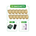 Kit Sacchetti Folletto VK130 VK131 | 12 Sacchetti, Filtri Motore e Cristalli Profumati